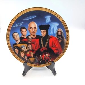 Star Trek: The Next Generation Collector's Plate Encounter at Far point 3413A